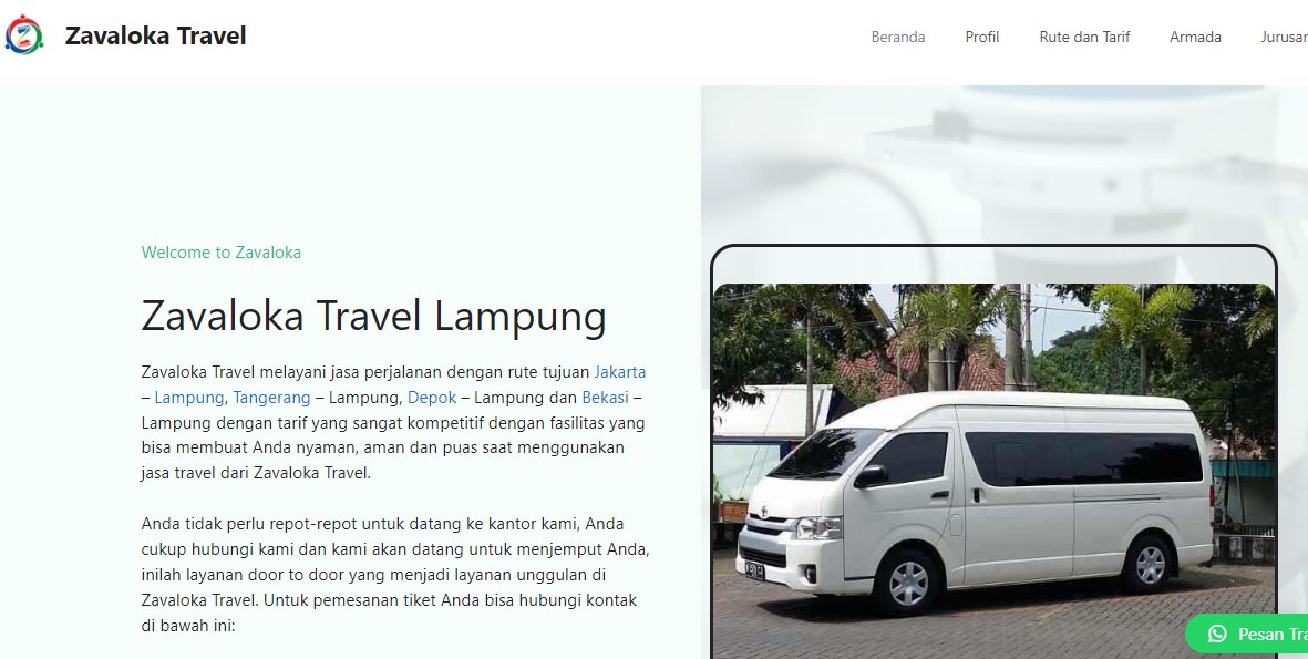 website travel lampung